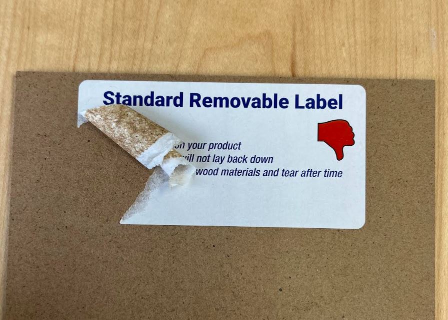 See The Difference of a Regular Removable Label Versus RiseClean at Harbor Retail's Plant